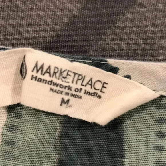 Marketplace cotton/linen top. - Picture 6 of 7